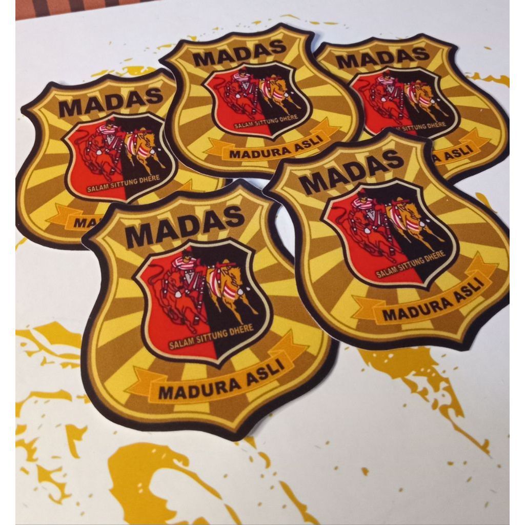 5pcs MADAS Stiker Madura Asli/Stiker Ormas Madas Madura 5pcs