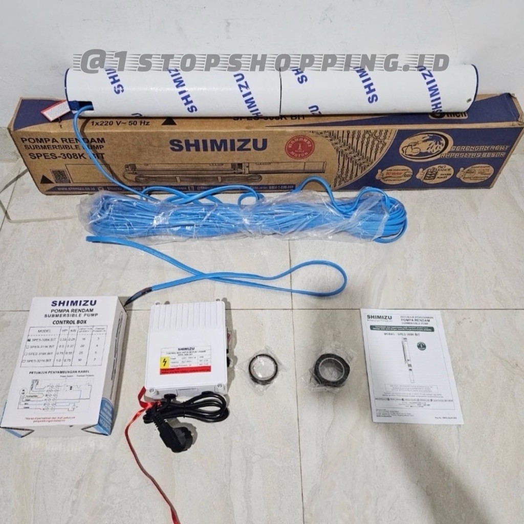 POMPA SUBMERSIBLE SHIMIZU SPES 308 1/3 HP // POMPA CELUP SHIMIZU SPES 308 0,33HP