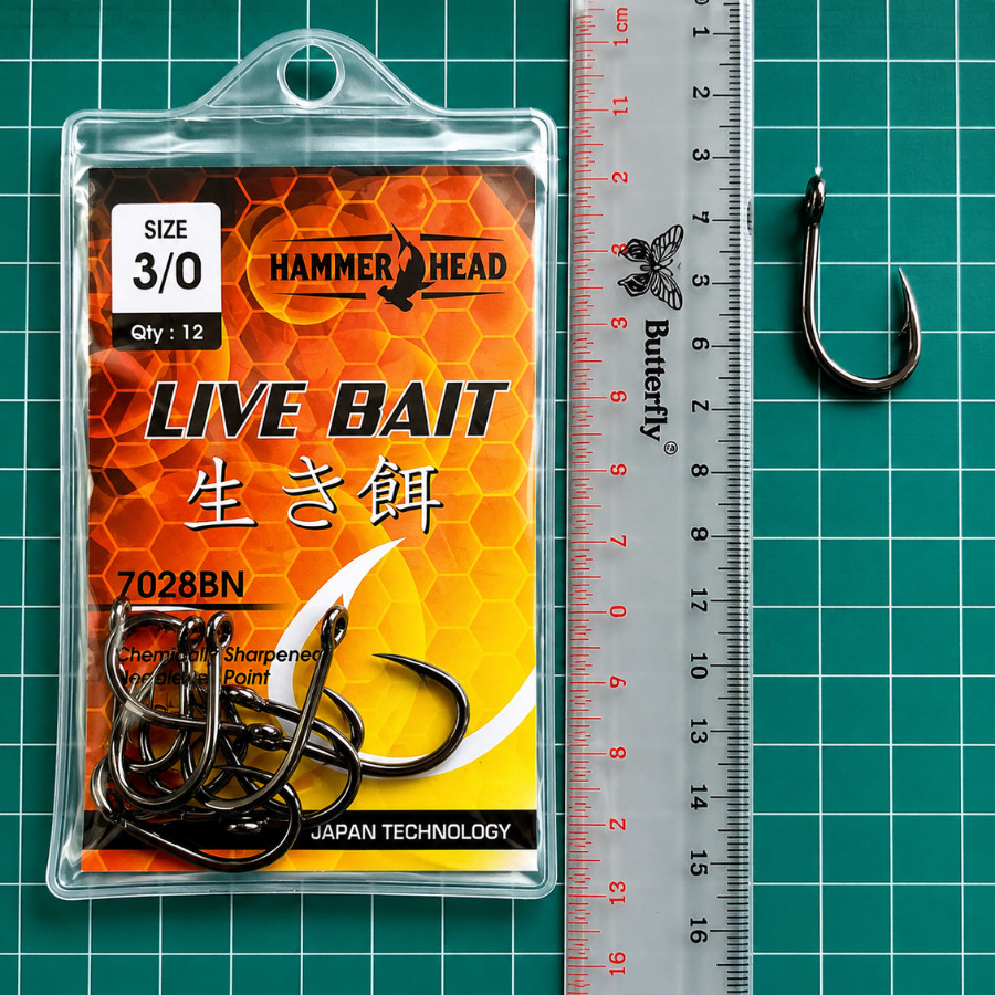 Hammerhead / Master Live Bait 7028BN Kail Tuna Size Besar Kuat dan Tajam