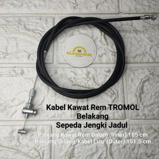 Ready Kabel Rem Tromol Teromol Sepeda JENGKI 26x1 3/8 Jadul Ontel Lawas / KHUSUS HUB TROMOL murah