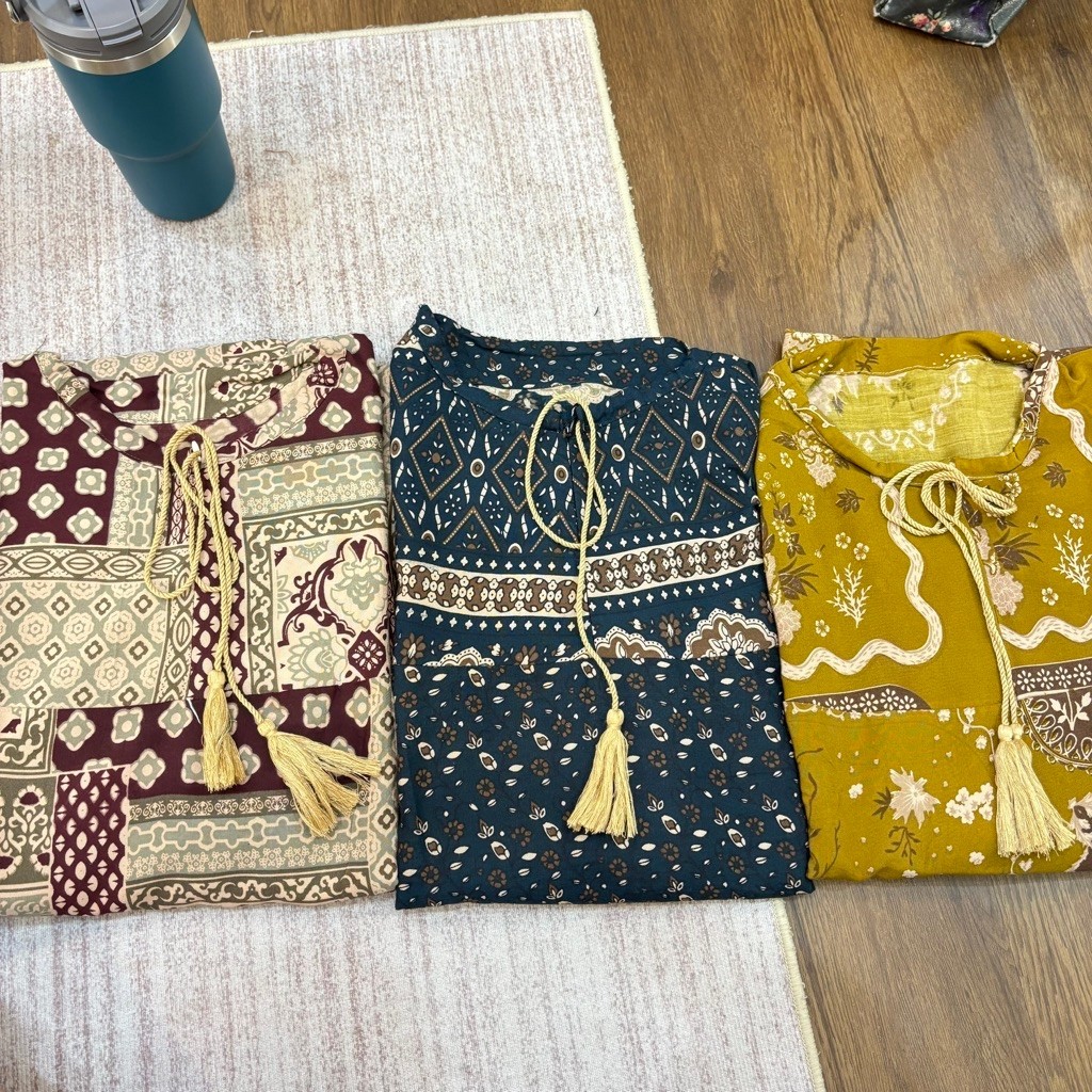 (TERBARU PRE ORDER ISI 3) GAMIS SONYA MAROON+GAMIS NAURA EMERALD+GAMIS THALIA GOLD