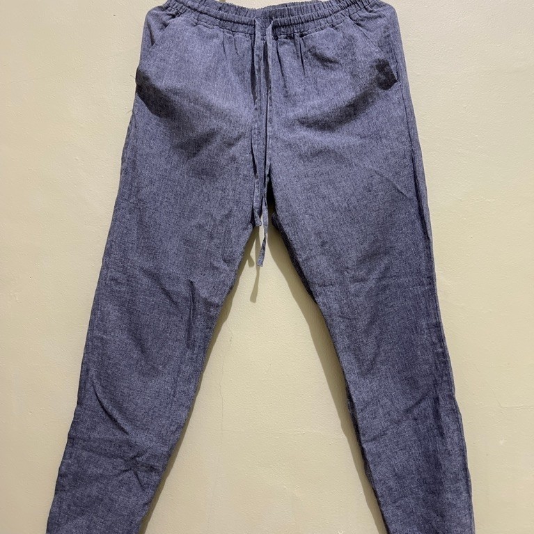 (PRELOVED) Celana Geela Abu-abu dengan Tali All size