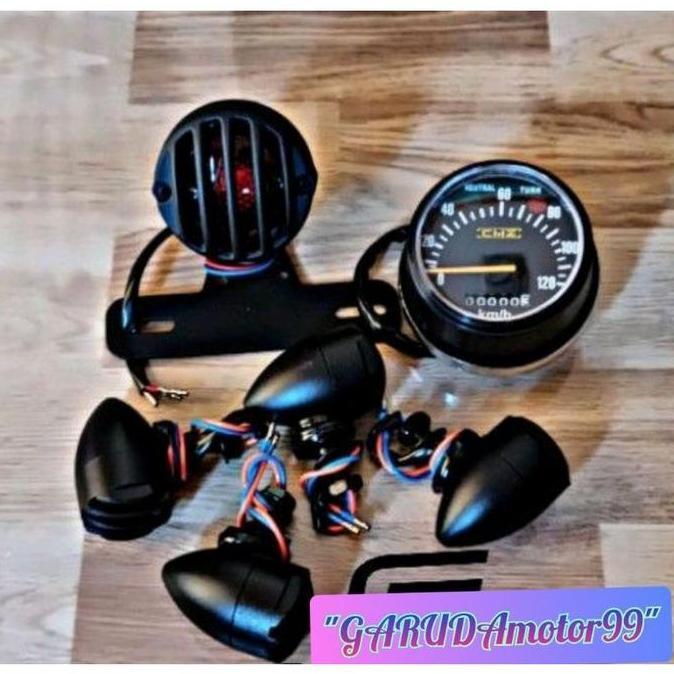 Premium Paket Lampu Grill Dan Speedometer Custom Japstyle Pnp Tiger Mp Thunder Scorpio Vixion Byson