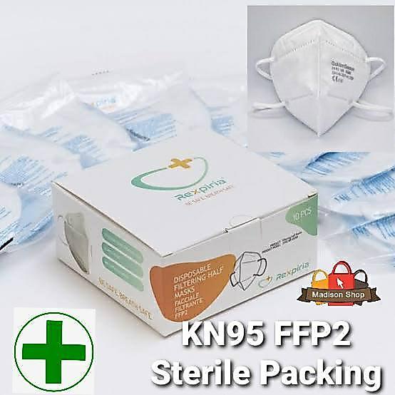 SALE Masker Medis KN95 FFP2 Rexpiria Masker Individual Steril Murah