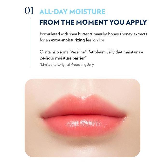 Serbakirim- Vaseline Lip Therapy Colour+Care Series 4,2G | Kissing Red / Mellow Rose / Blushing Cora