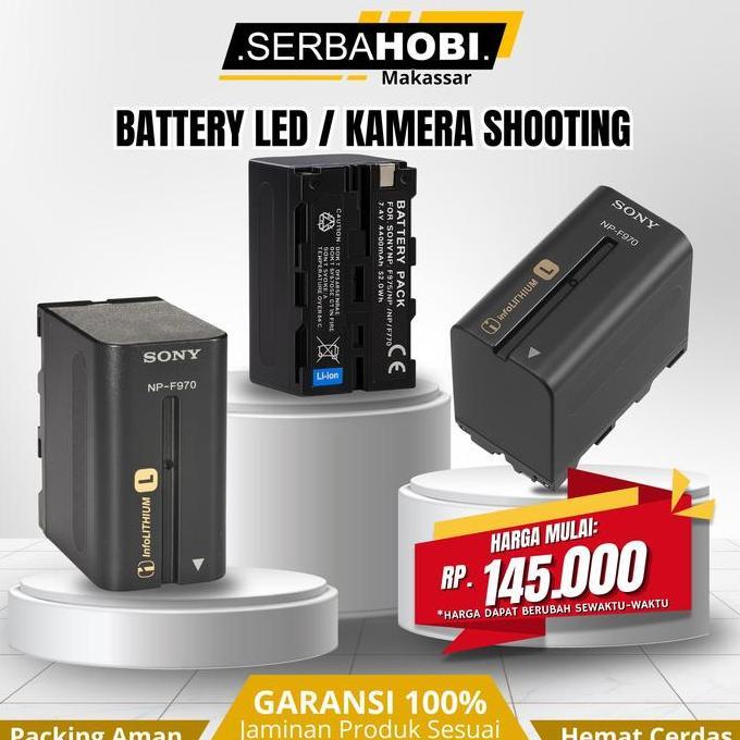 *$*$*$*$] KAMERA SHOOTING / BATTERY LED  - Battery Kamera NP-F770 NP-F750  for Sony  - Black / Batte