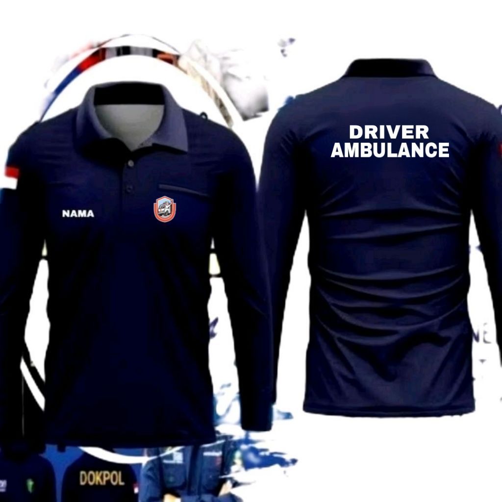 Kaos driver ambulance baju driver ambulance kaos polo driver ambulance kaos kerah driver ambulance p