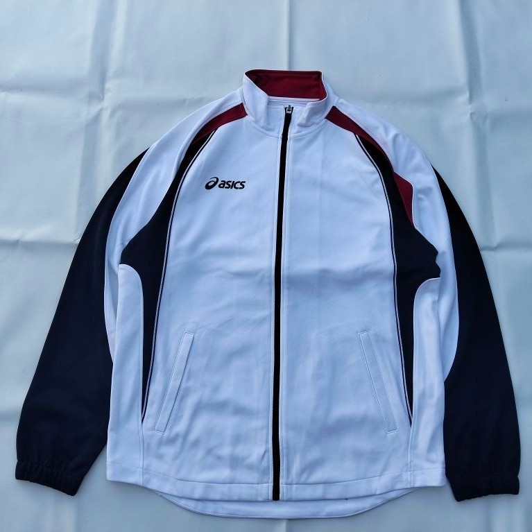 jaket tracktop brand asics
