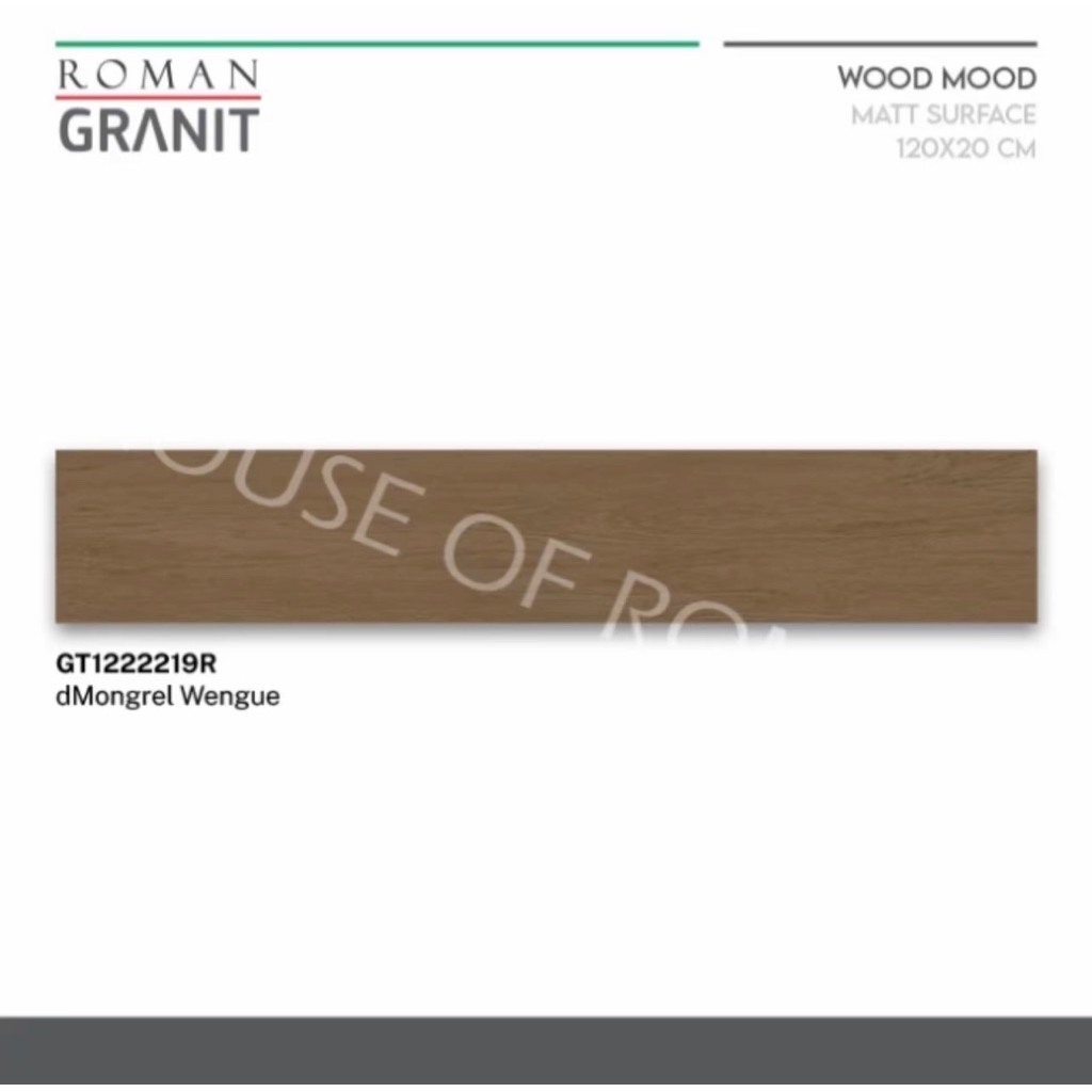 Roman Granit 20x120 dMongrell Wengue/Granit Lantai Motif Kayu 20x120/Lantai Keramik Vynil/Granit Din