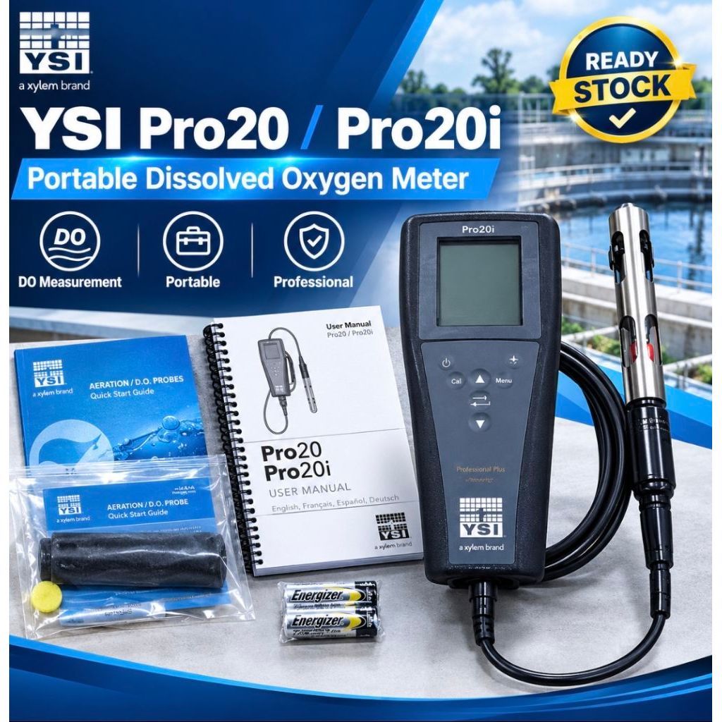 YSI Pro20, YSI Pro20i, Dissolved Oxygen Meter, DO Meter, Oxygen Meter, Portable DO Meter, Alat Ukur 