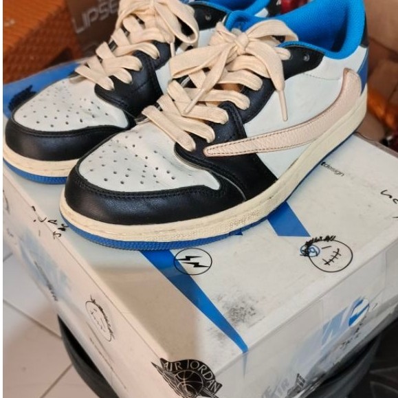 PL Sepatu Nikke air jordan 1 low fragment x  scoot