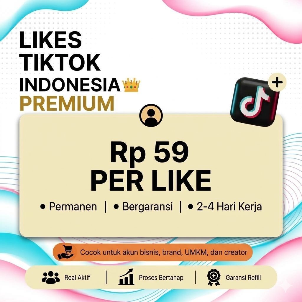 Tiktok Likes Indonesia Premium (Tiktok)