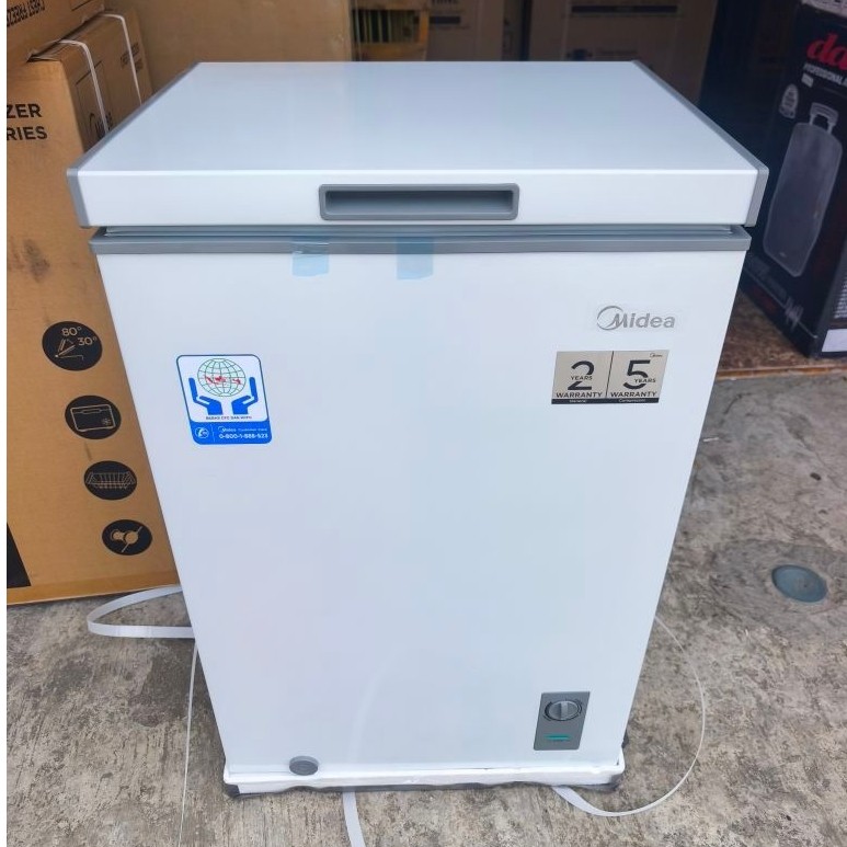boks freezer Midea 100 liter/ boks freezer Midea MDRC 150 FGZ bergaransi resmi