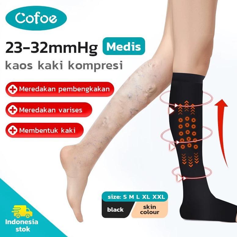 Kaos Kaki Kompresi Varises Wanita Pria Medical Compression Stocking Varises DISKON