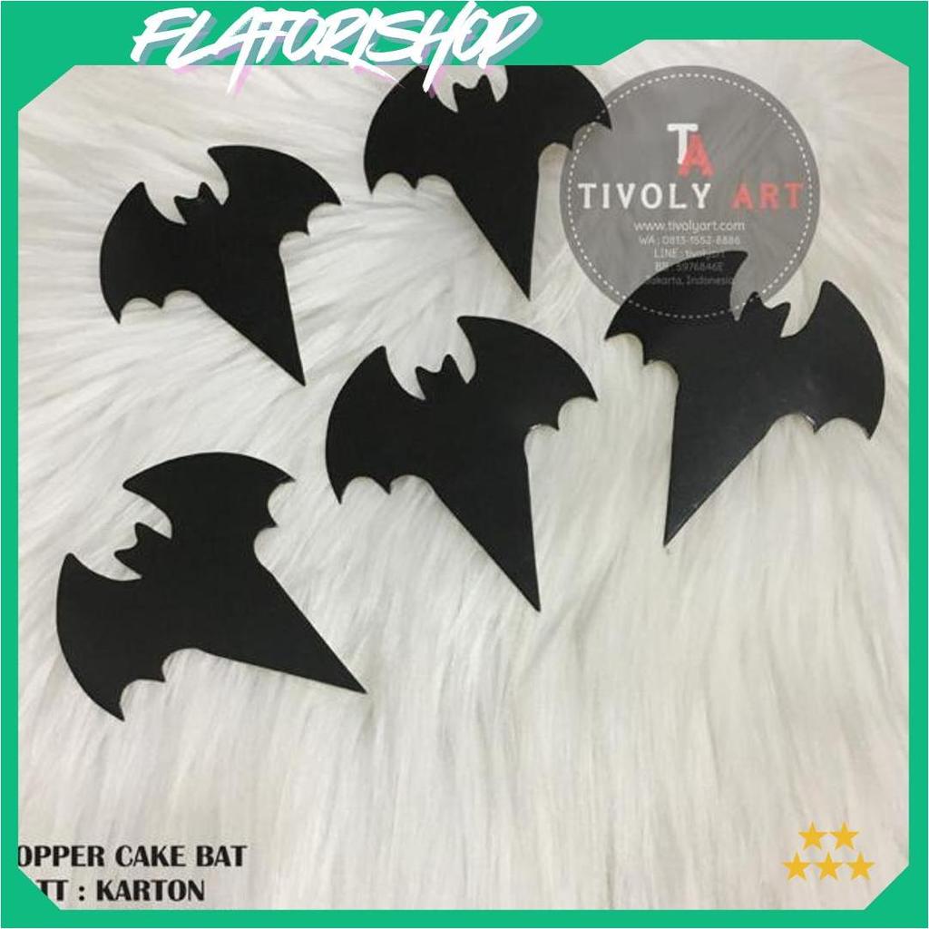 Topper Cake Halloween / Hiasan Kue Halloween / Topper Cake Bat Gratis Ongkir
