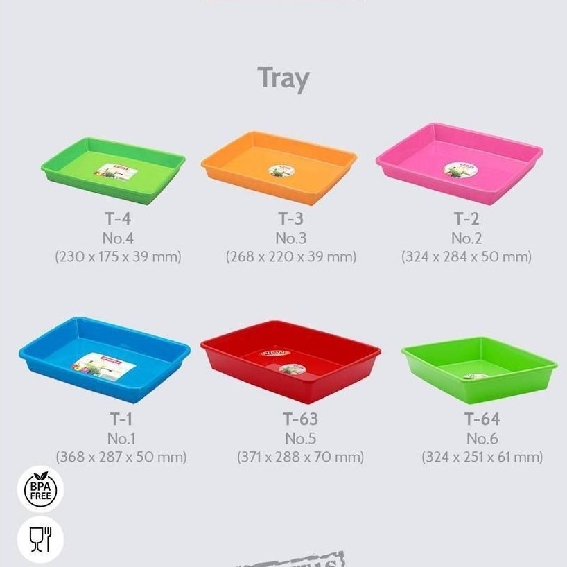 LION STAR TRAY NAMPAN SEGI PLASTIK