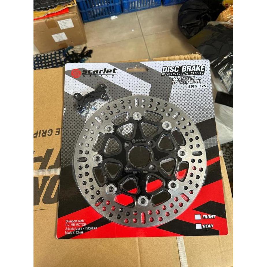 Disc Piringan Cakram DEPAN 220MM 260MM SPIN 125 SKYDRIVE NEX SMASH HAYATE SKYWAVE DLL DATAR LUBANG 4