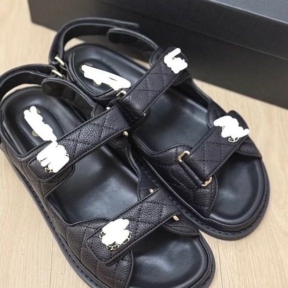 Cotty - Sepatu sandal CBCL black daddy leather