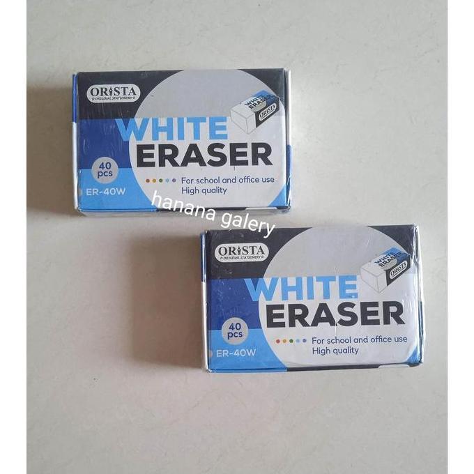 School- Penghapus ( 1 Pack Isi 40 Pcs)/ Penghapus Karet Stationery