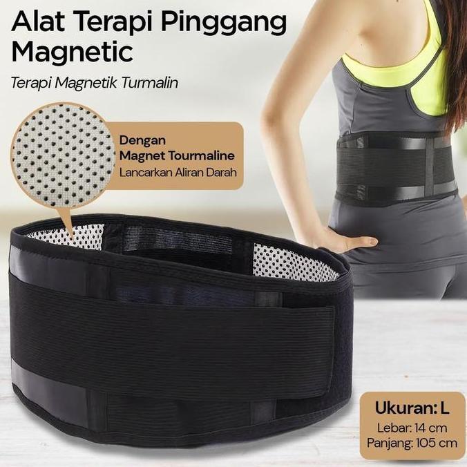 SLVR Alat Terapi Pinggang Sabuk Terapi Pinggang Korset Terapi Pinggang Tourmaline