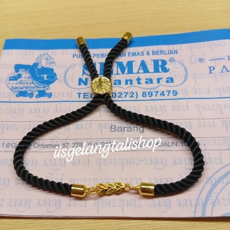 Gelang Tali Serut Emas Daun 0,2gram Semar Nusantara