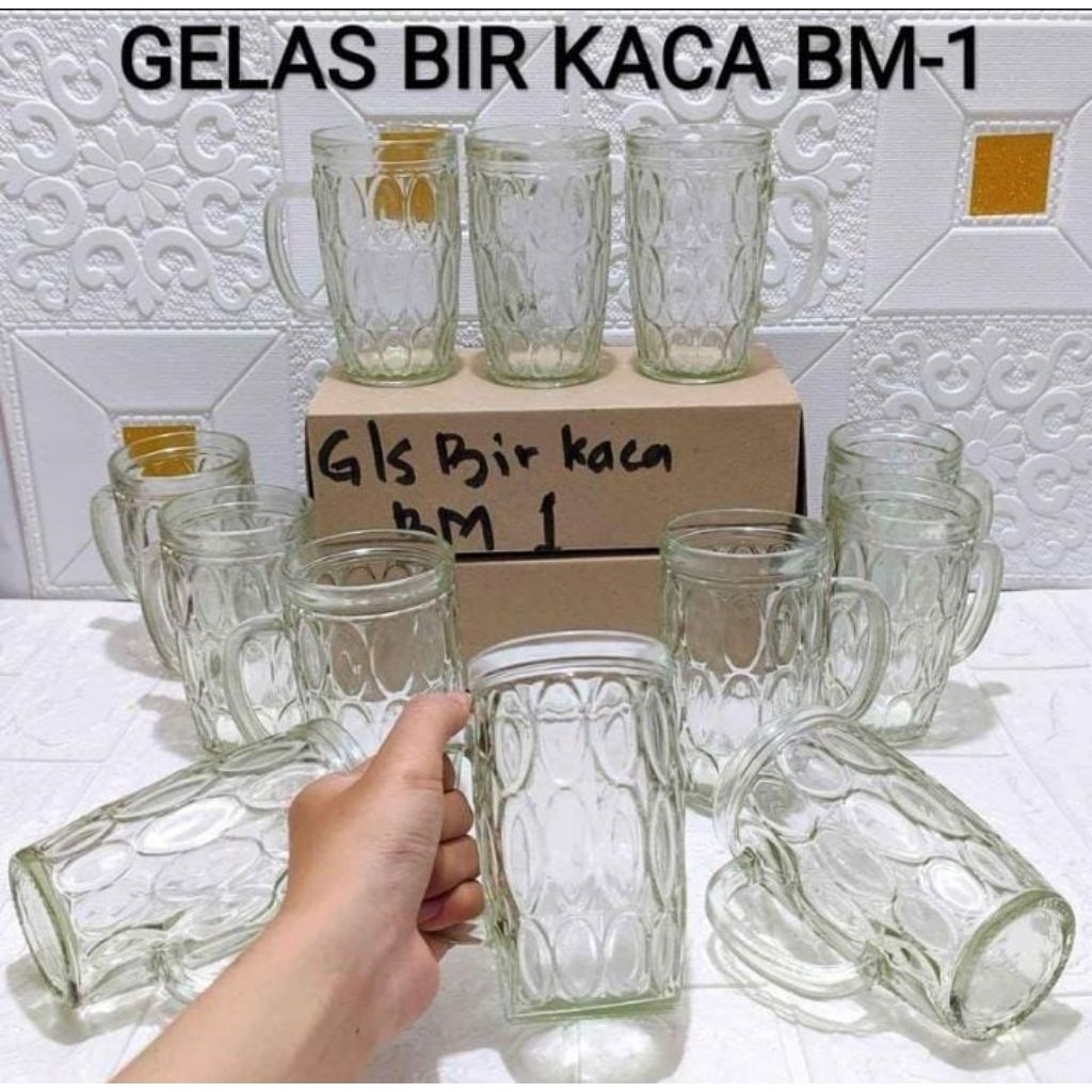 Gelas Bir Kaca Tebal