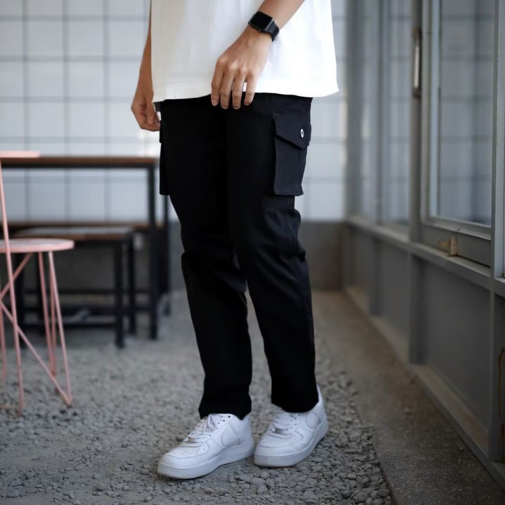 VELUV Celana Cargo Panjang / Celana Cargo Panjang Pria / Cargo Pants Pria