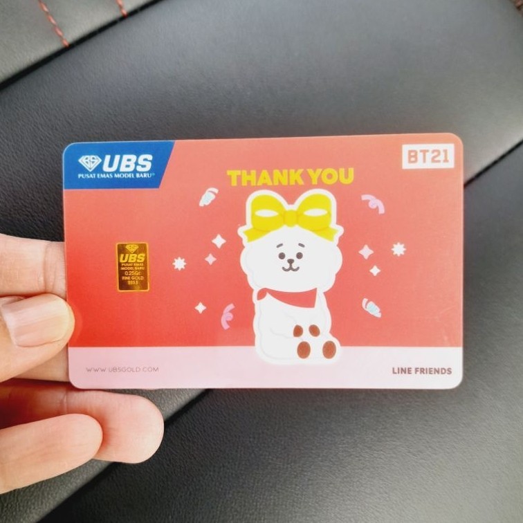 Logam Mulia UBS 0.25 gram BT21 RJ