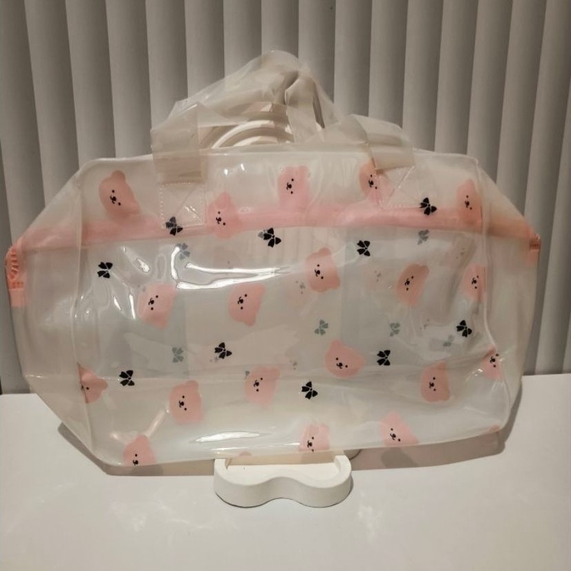 Tas Tangan Wanita | Dompet | Pouch | Clutch | Kosmetik | Serbaguna • Plastik | Resleting Pink Soft T