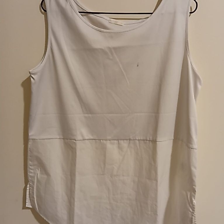 AMP - TANKTOP WHITE SATIN COMBINE (TJA---)