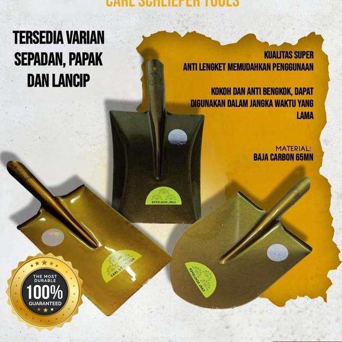 KEPALA SEKOP/SKROP LANCIP PAPAK SPADAN SEPADAN SPARDAN MATA CARL SCHLIEPER