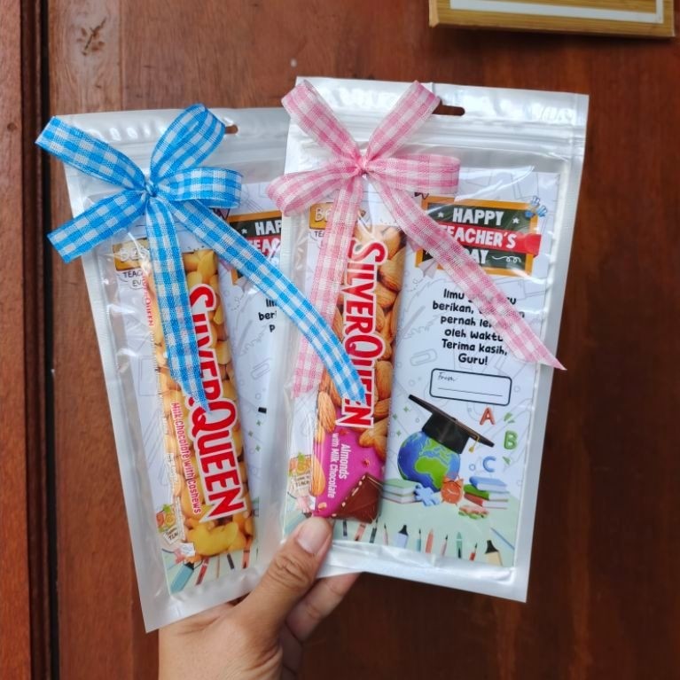 Coklat silverqueen Gift hari guru / ulang tahun / valentine / wisuda / coklat silverqueen / singel b