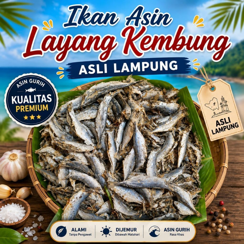 Ikan Asin Layang Rebus Kualitas Terbaik ikan asin asli Lampung