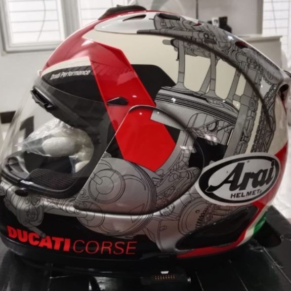 Arai Ducati Corse V7 V8 Full Face Helm Original