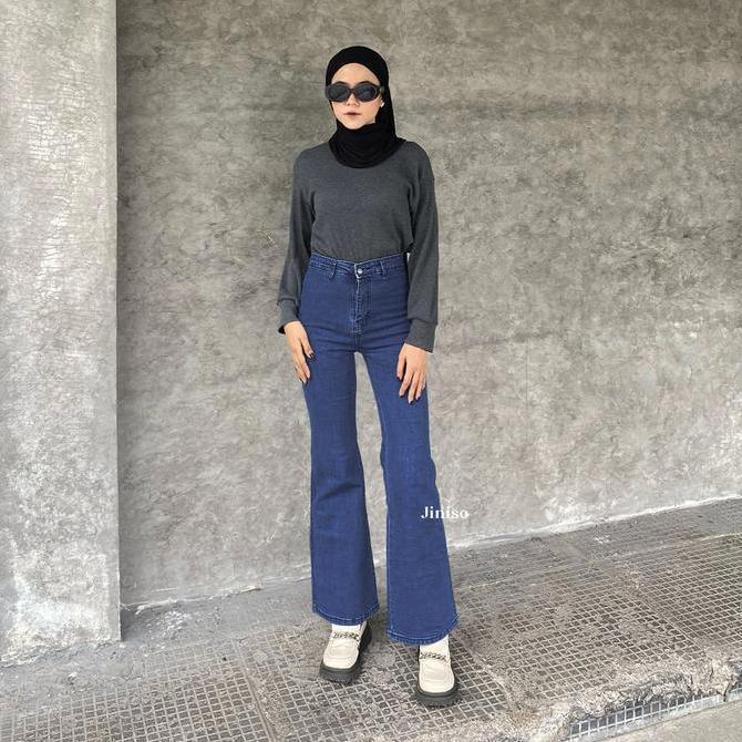 Outwear- Hangout - Jiniso Stretch Cutbray Celana Jeans Nita Hhist