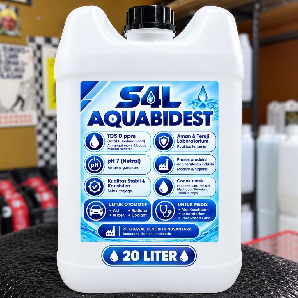 Aquabidest / Aquabidestilata / Aquabidest 20 Liter