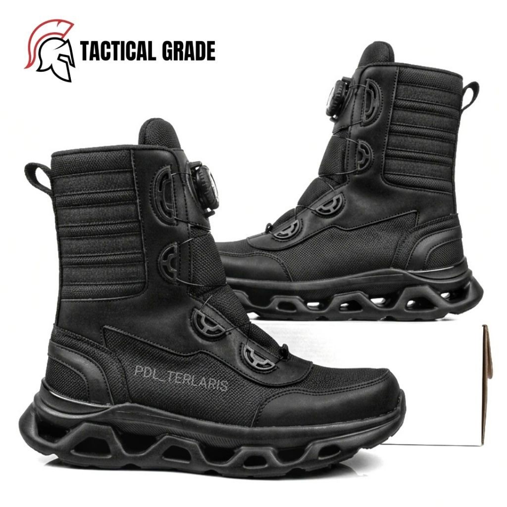 Sepatu pdl tali putar terbaru sol ringan tni polri