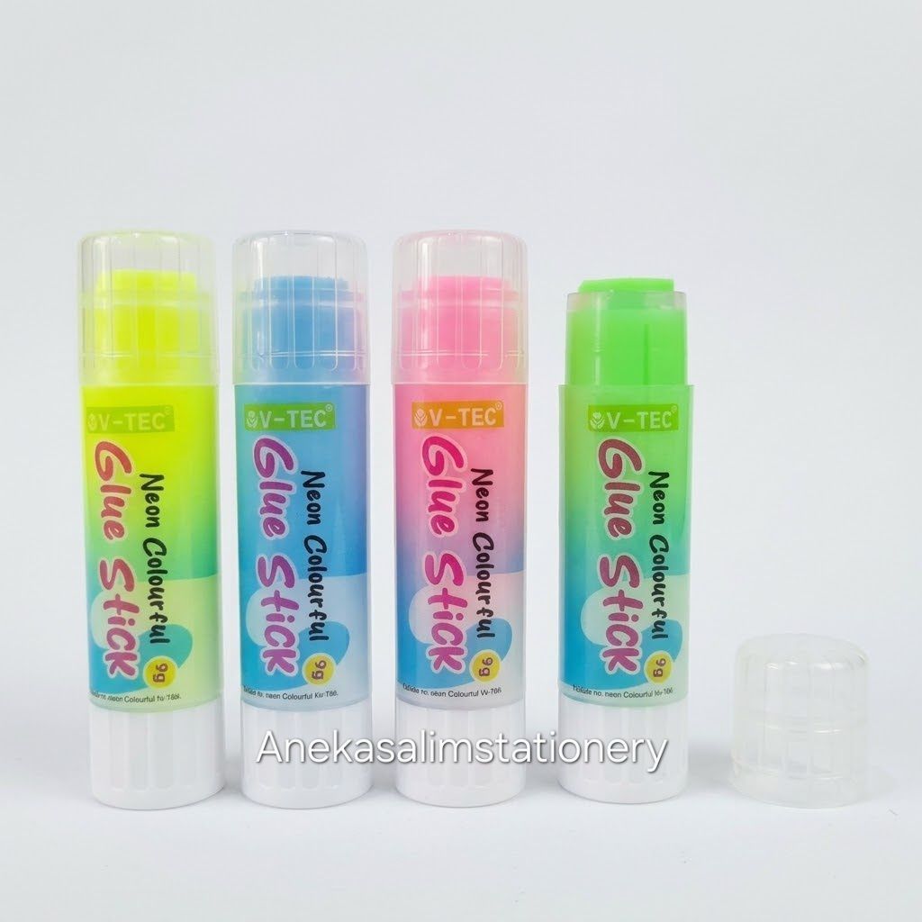 (1 Pc) Neon Colourful Glue Stick V-Tec 9 Gr VT-GS 1053