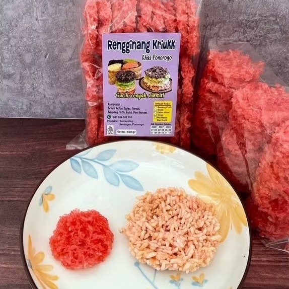Kerupuk Rengginang Kriukk Khas Ponorogo Gurih Renyah Nikmat 500g camilan renyah