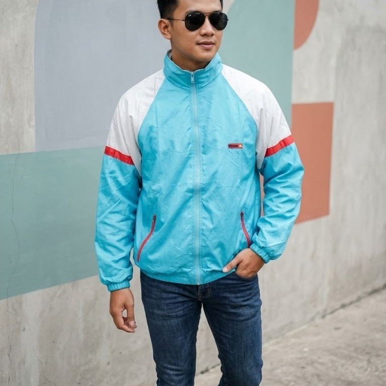 Jaket Windbreaker Ellesse Vintage Colorblock