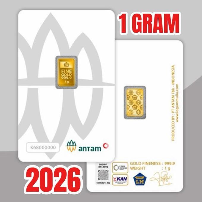 Terlaris Emas Antam 1 Gram Sertifikat 2026, Logam Mulia Antam Certicard, Emas Batangan Antam
