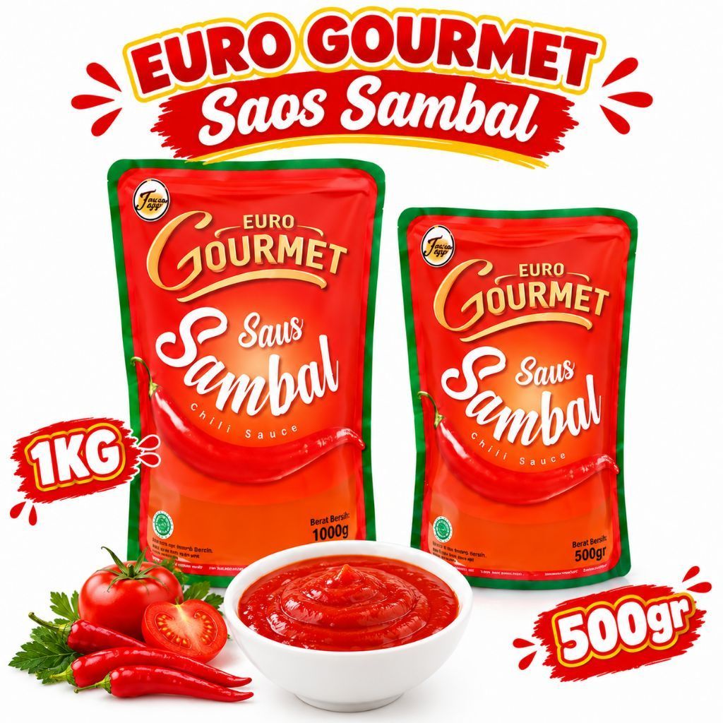Gourmet Saos Sambal // Euro Gourmet Saos Sambal // Saos sambal 1kg & 500gr