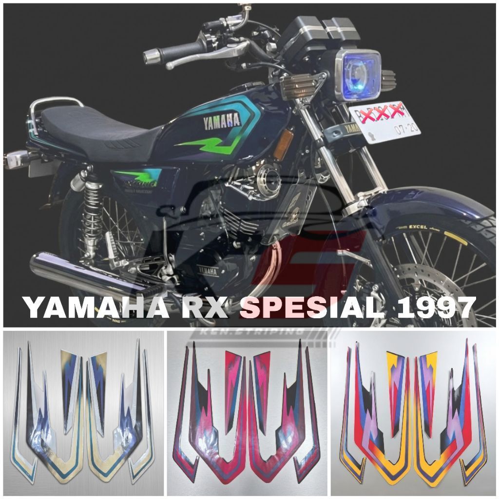 STICKER STRIPING MOTOR YAMAHA RX SPESIAL RXS 1997