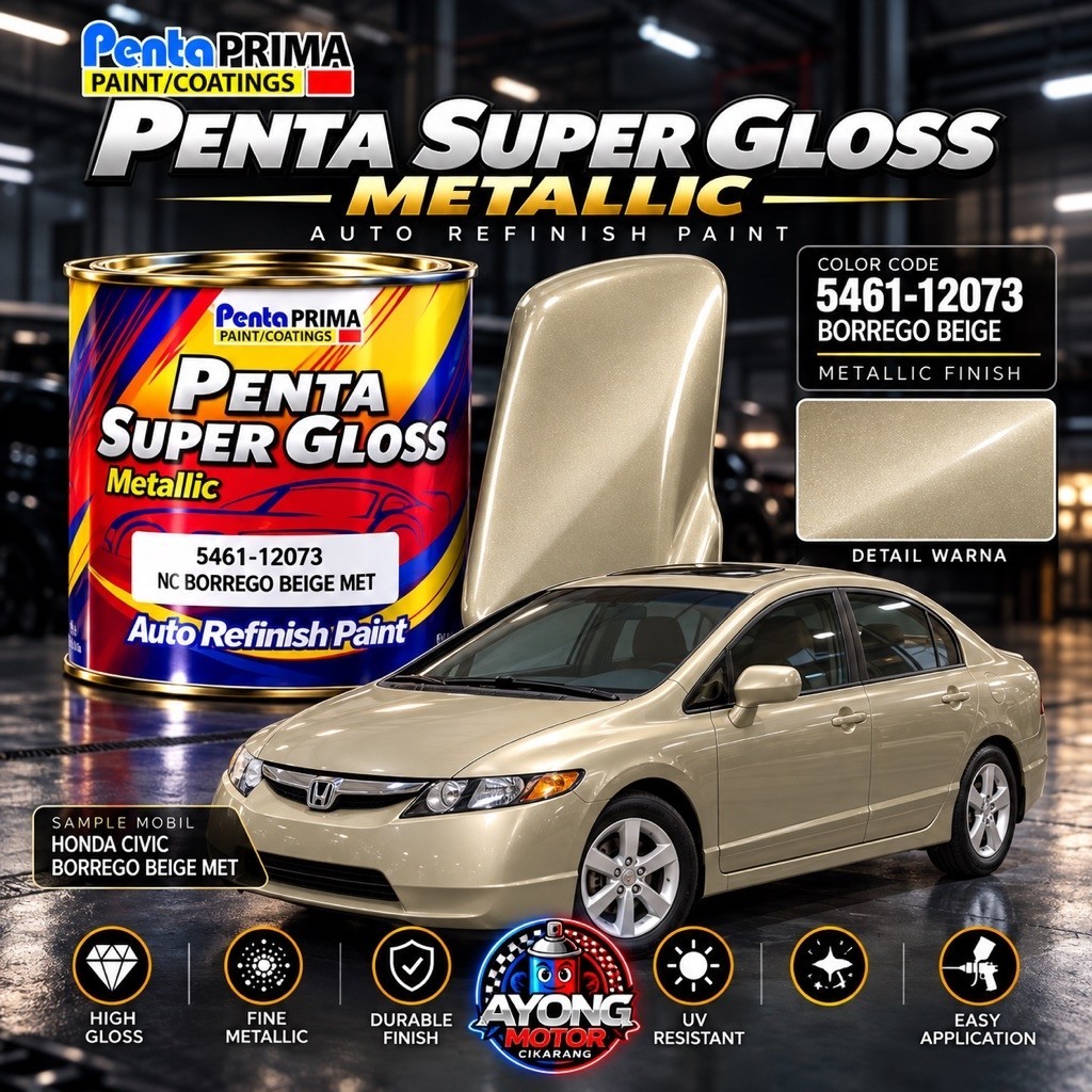 Cat Penta Super Gloss/Cat Duco 12073 NC Borrego Beige Met