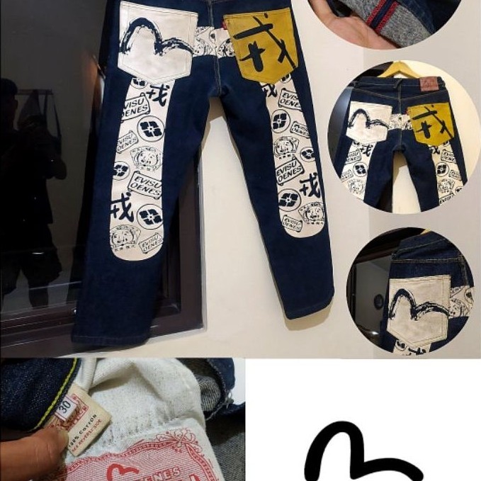 Celana Panjang denim evisu