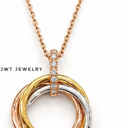 KALUNG KOYE EMAS TRINITY TRIPLE RING Lingkaran BULAT