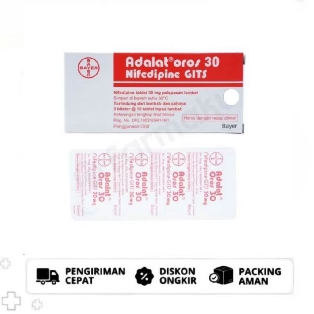 ADALAT OROS 30 MG BOX
