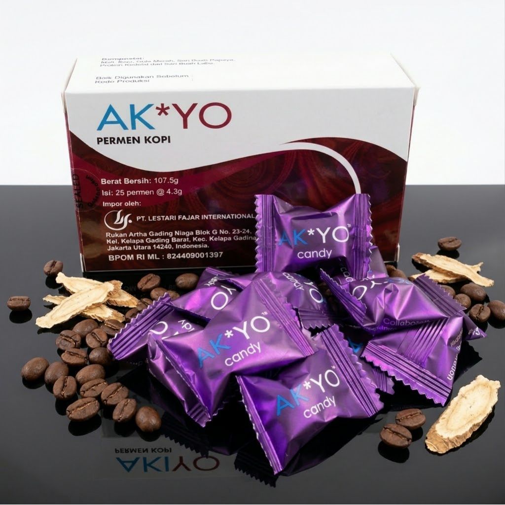 Terlaris AkiyoOriginalCandyAsli 1Box 25picis