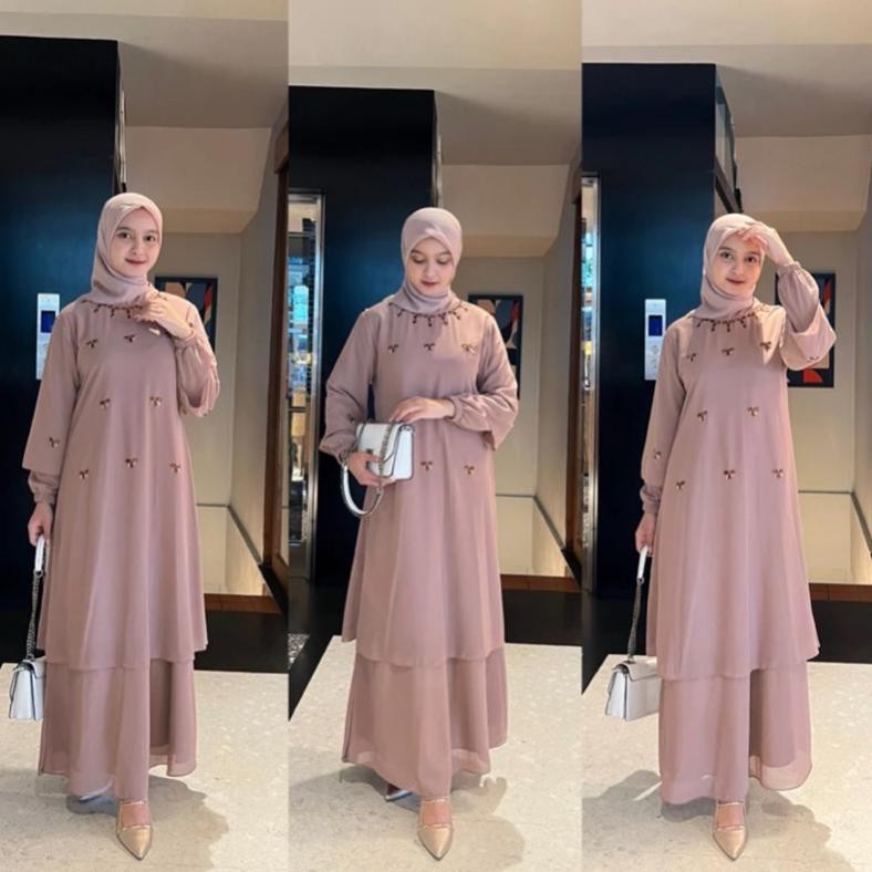 Special Hijablabel - Salwa Dress / Kurung Malaysia Cantik / Gamis Malaysia Anggun / Set Baju Kurung 