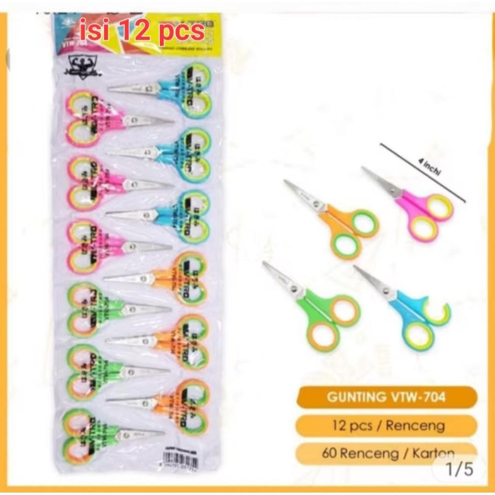 

Berkualitas Gunting Warna 12 Pcs Stainless Steel Promo